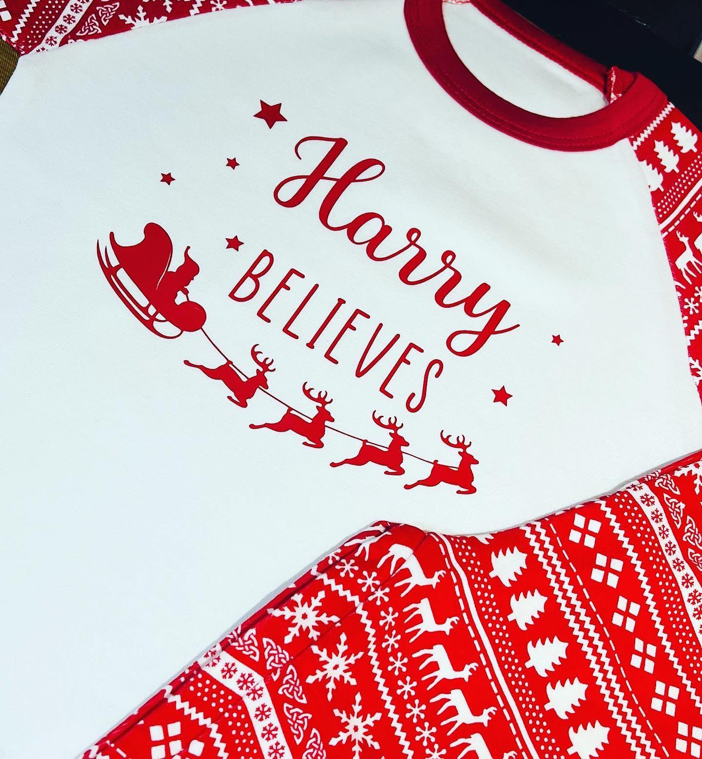 Childrens Christmas Pyjamas - Sleigh