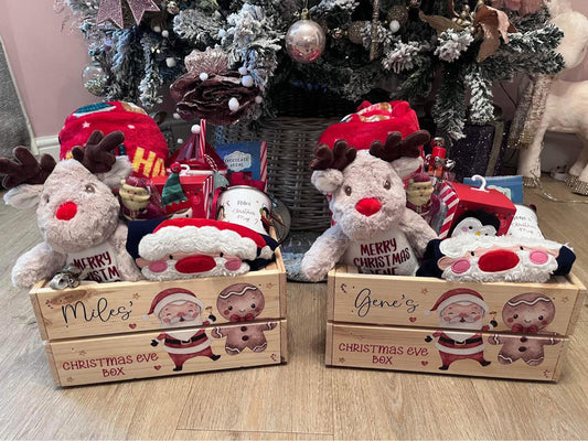 Santa & Ginger bread Man Christmas Crate