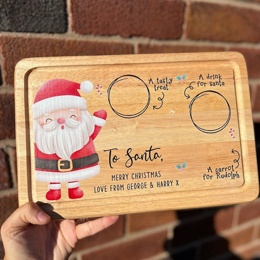 Santa Christmas Eve Treat Board