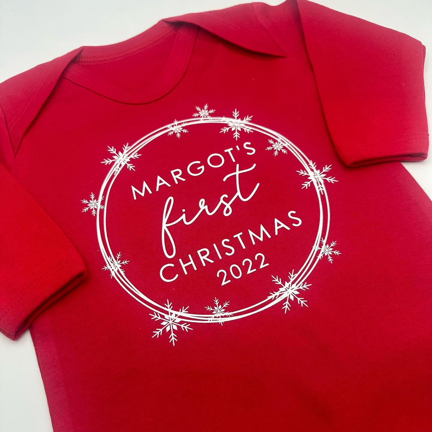 First Christmas Sleepsuit Snowflake