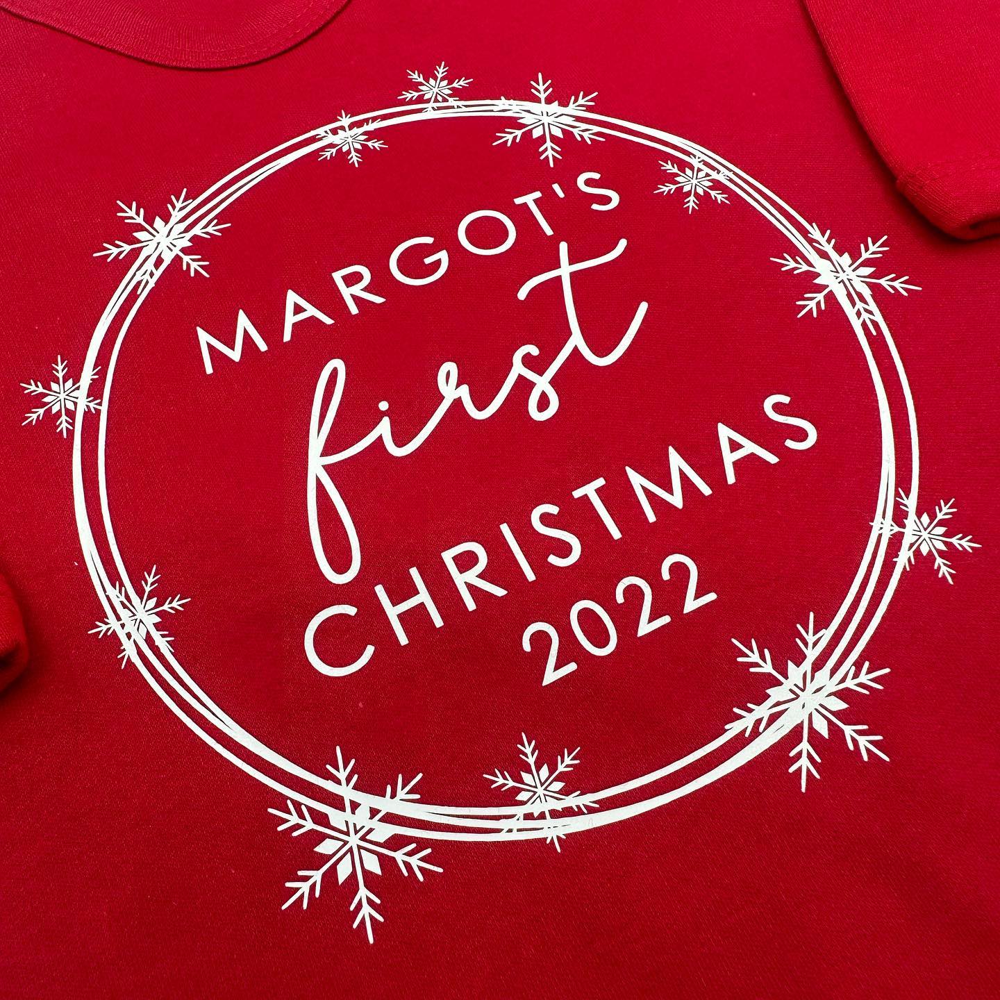 First Christmas Sleepsuit Snowflake