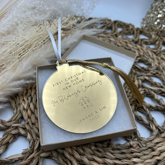 First Christmas New Home Bauble