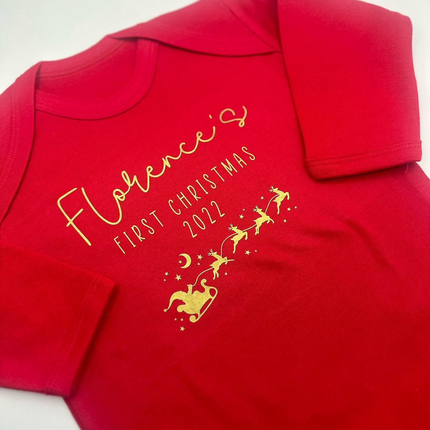 First Christmas Sleepsuit Sleigh