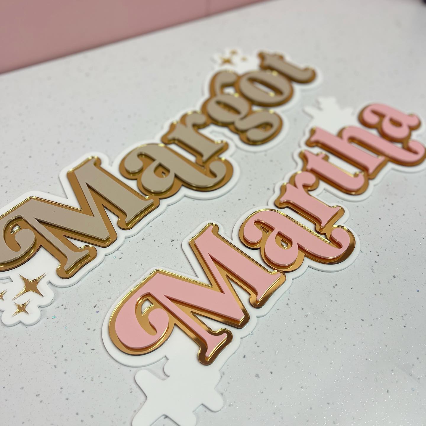 Triple Layer Acrylic Name