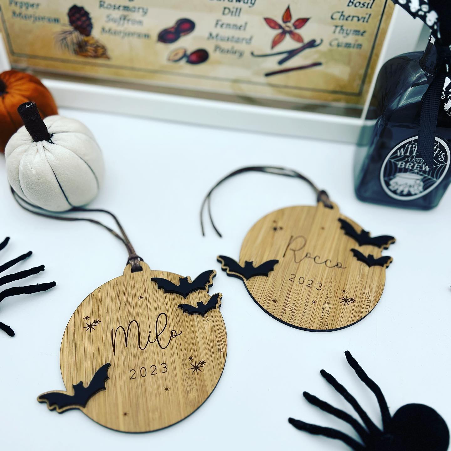 Halloween Boo Box Tag - Bats