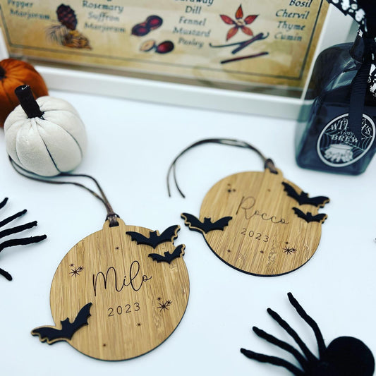 Halloween Boo Box Tag - Bats