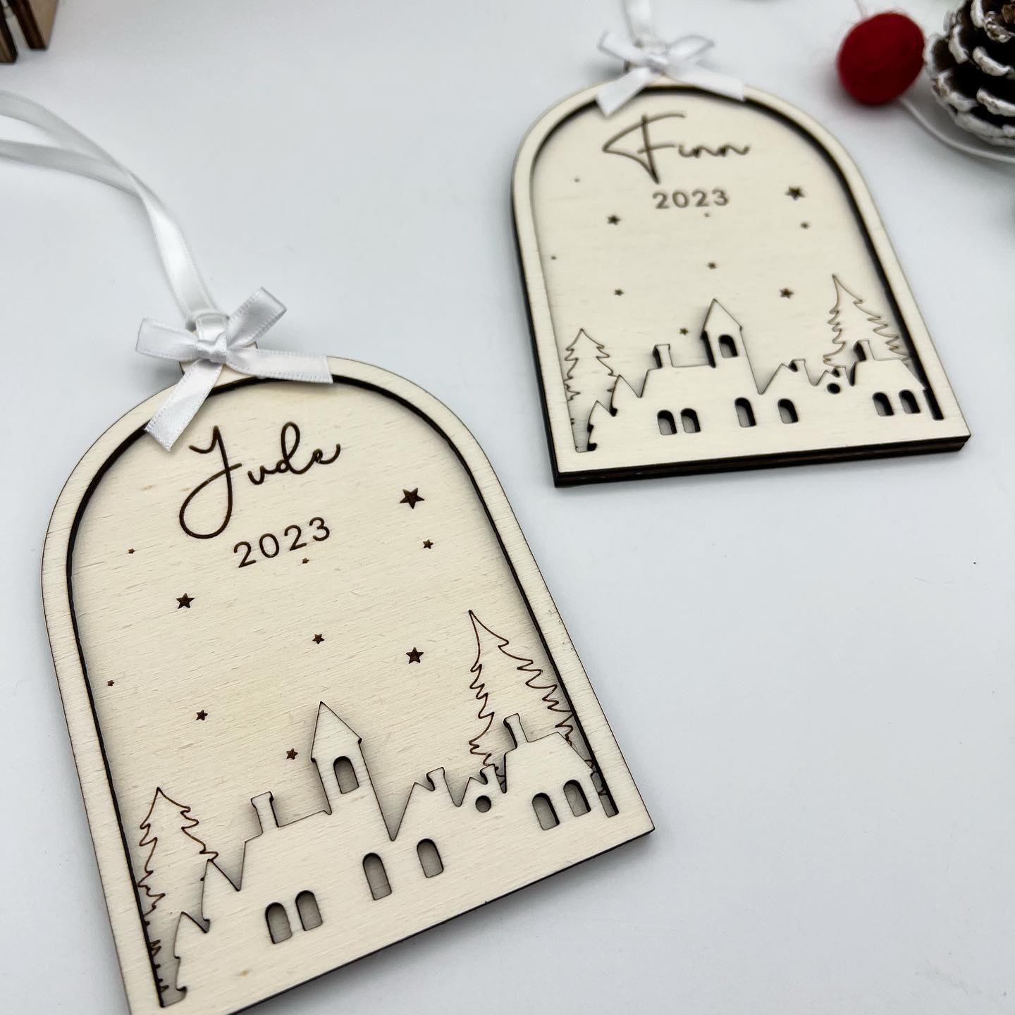 Christmas Scene Snow globe 2023 Bauble