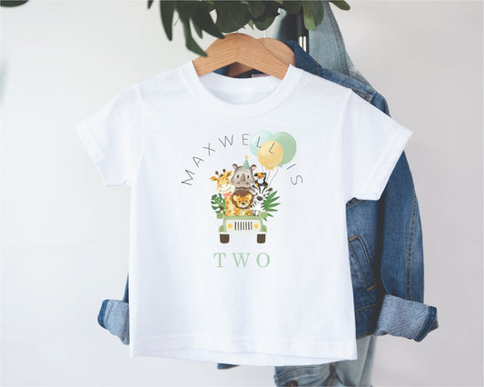 Birthday T-shirt Safari
