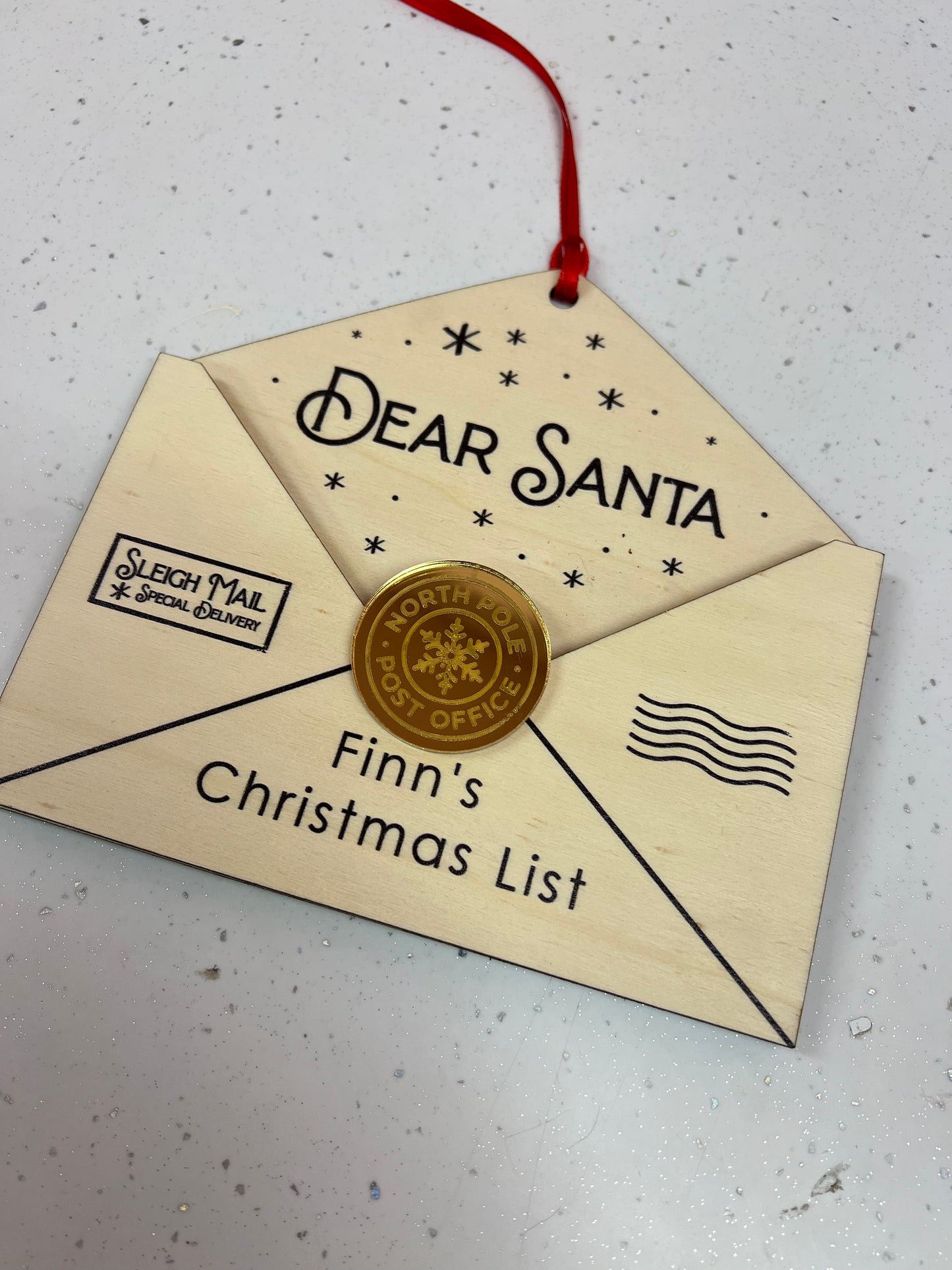 Letter to Santa bauble