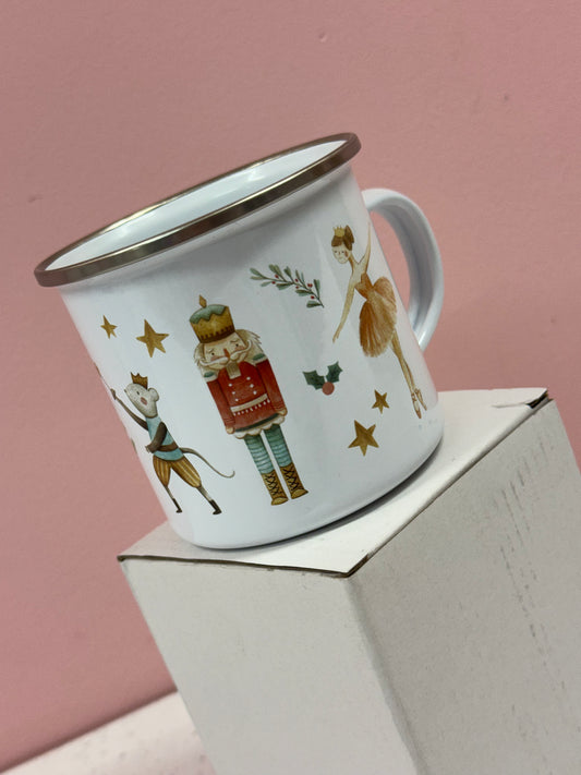 Nutcracker Enamel Mug