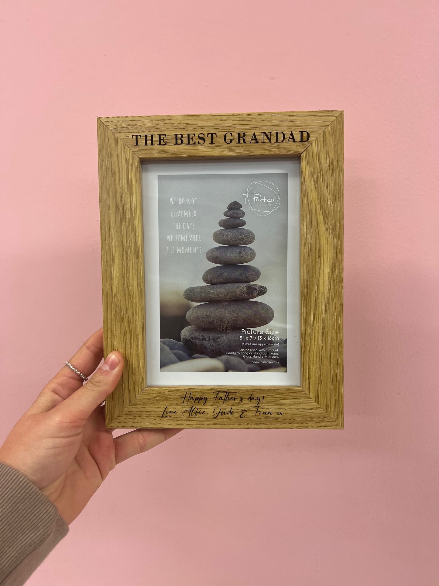 Father’s Day engraved photo frame