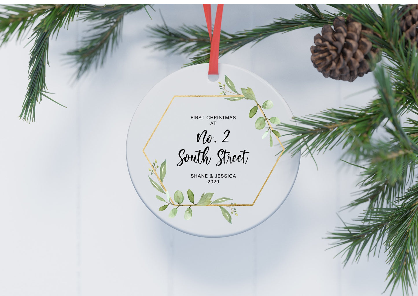 New Home First Christmas Personalised Bauble