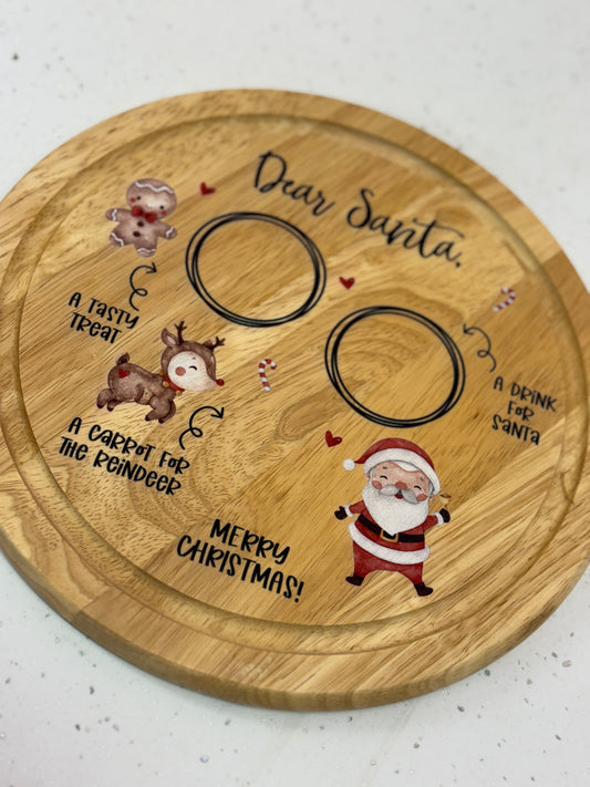 Wooden Santa Treat Board (NON PERSONALISED)