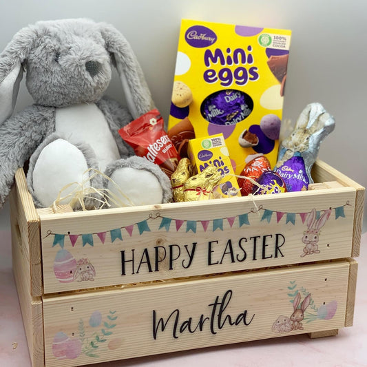 TESTER - Wooden Personalised Easter Crate