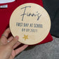 Back to school / logo disc