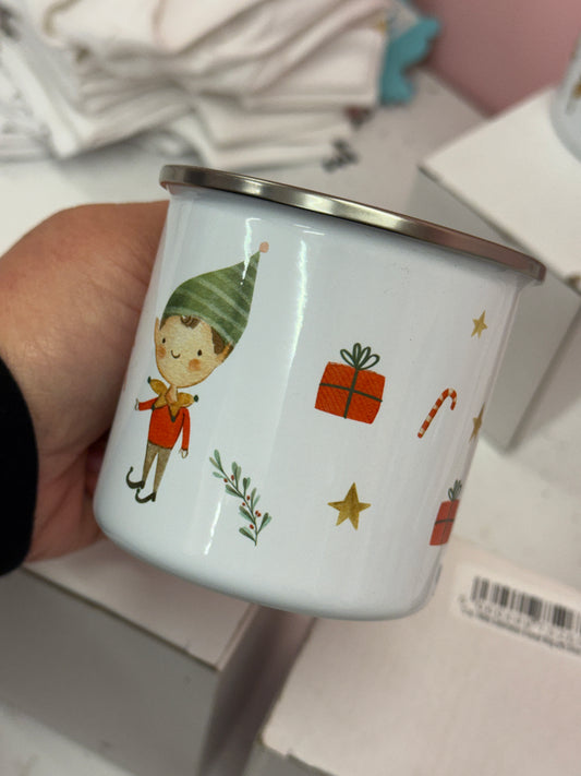 Elf Enamel Mug (NON PERSONALISED)