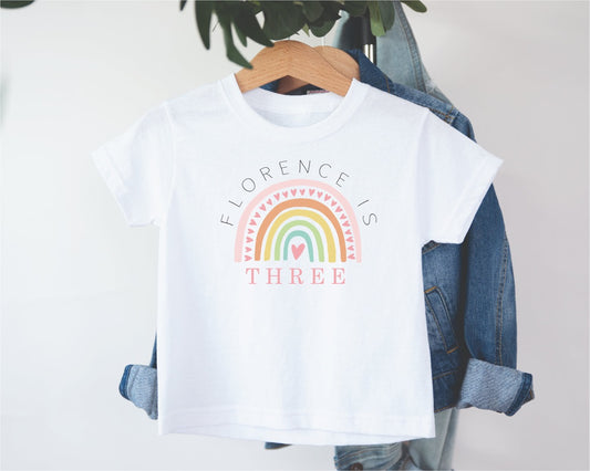 Birthday T-shirt Rainbow