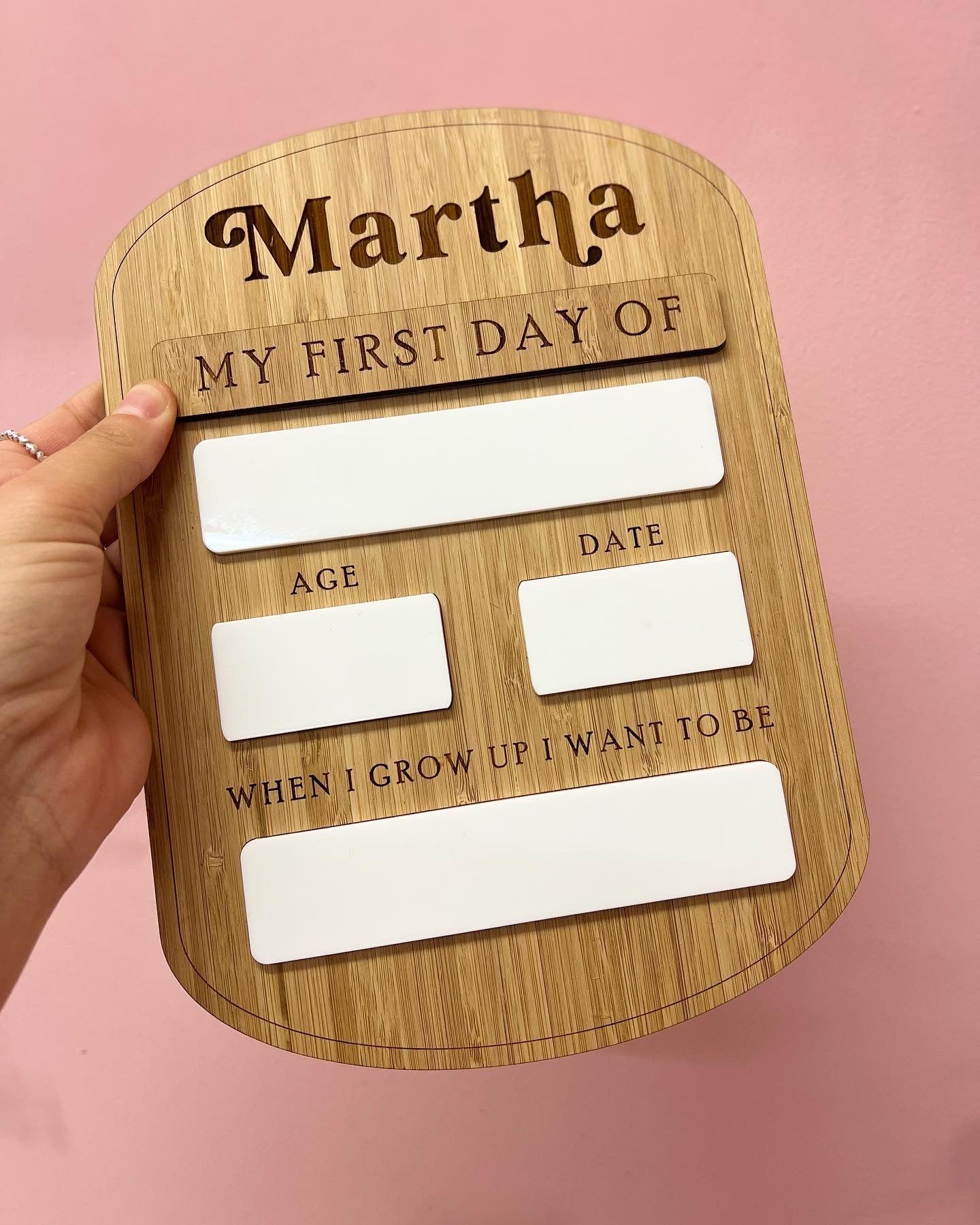 Back to School Engraved Board