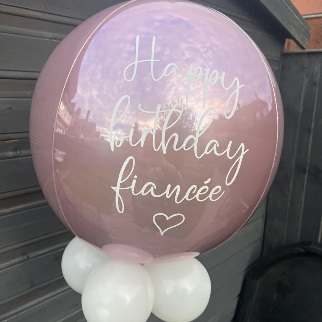 Personalised Helium Orb Balloon