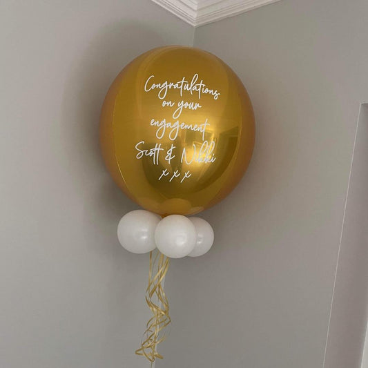 Personalised Helium Orb Balloon