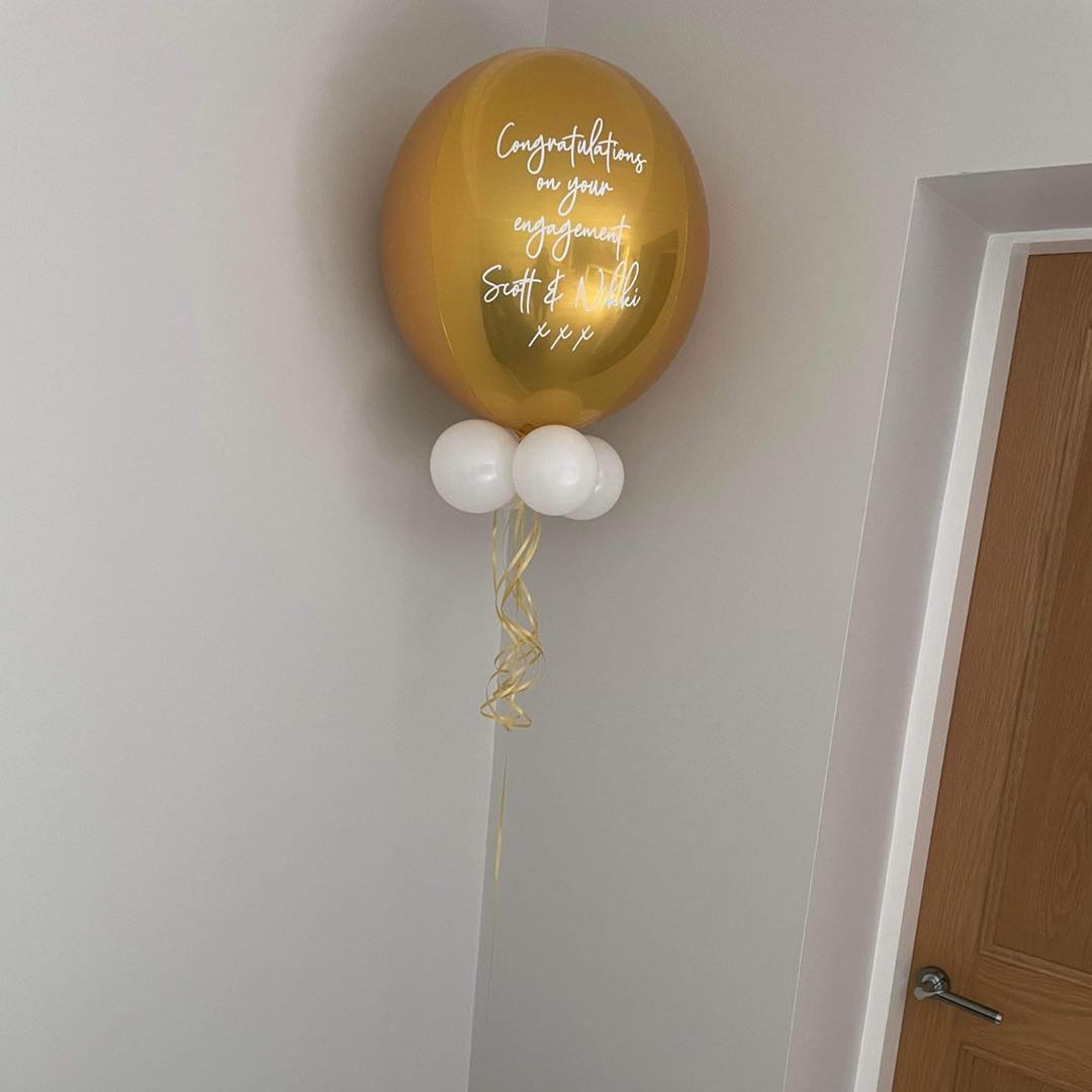 Personalised Helium Orb Balloon