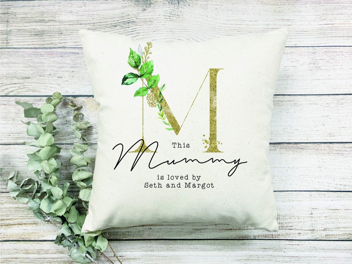 Personalised Mother’s Day cushion